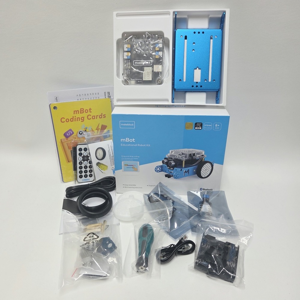 Makeblock mBot STEM Educational Robot Coding Kit Bluetooth Blue Ages 8+ NOB